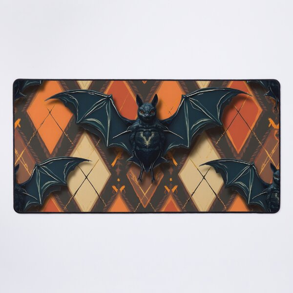 Item preview, Classic Argyle Pattern with Bats – Spooky Gothic Preppy Design designed and sold by WhimsicalThredz.