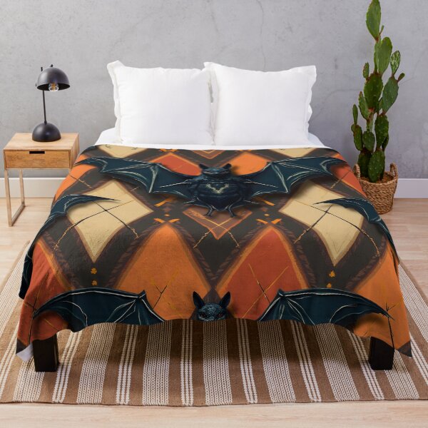 Item preview, Classic Argyle Pattern with Bats – Spooky Gothic Preppy Design designed and sold by WhimsicalThredz.