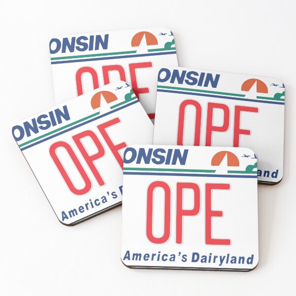 Item preview, Ope Wisconsin Vintage License Plate Midwest Nice Sticker designed and sold by Fallingardor.
