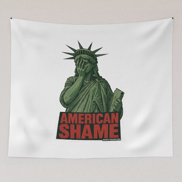 Item preview, Statue of Liberty: American Shame designed and sold by Occupy Threads.