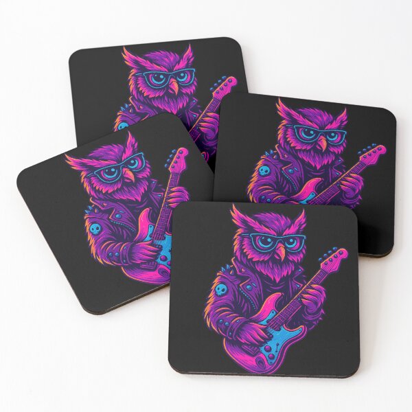 Item preview, Neon Cosmic Owl – Guardian of the Night designed and sold by Qopta.
