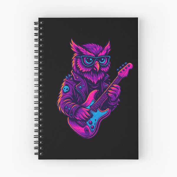 Item preview, Neon Cosmic Owl – Guardian of the Night designed and sold by Qopta.