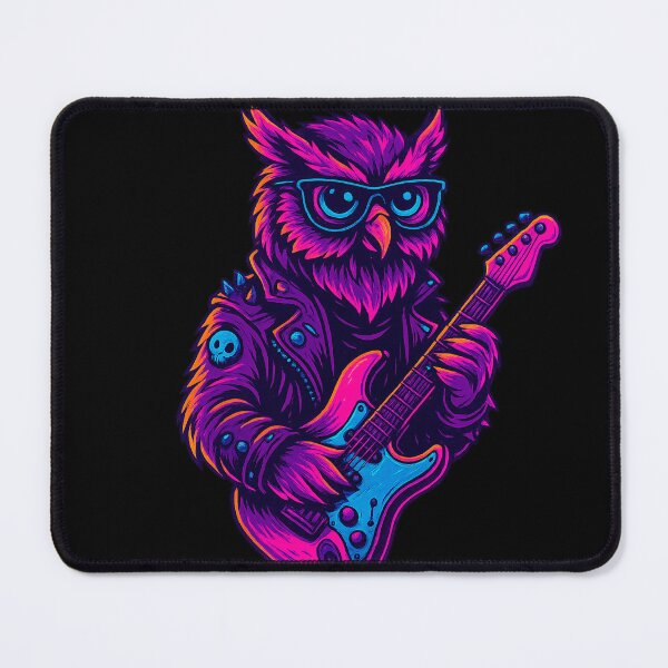 Item preview, Neon Cosmic Owl – Guardian of the Night designed and sold by Qopta.