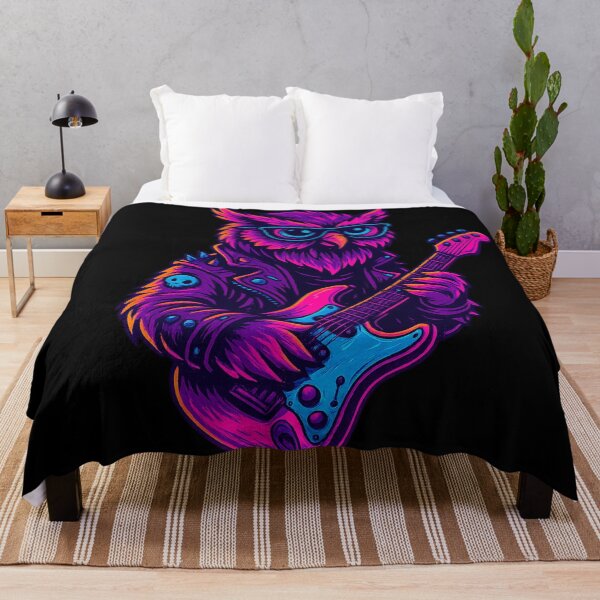 Item preview, Neon Cosmic Owl – Guardian of the Night designed and sold by Qopta.
