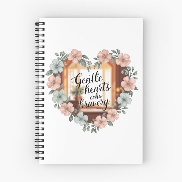 Aperçu de l'œuvre Autocollant cœur floral « Echo Bravery » de Gentle Hearts créée et vendue par MoodtypeS25.