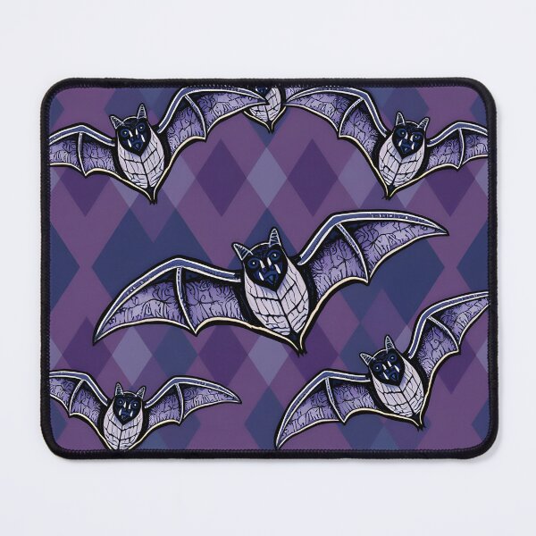 Item preview, Purple Argyle Pattern with Bats – Spooky Gothic Preppy Design designed and sold by WhimsicalThredz.
