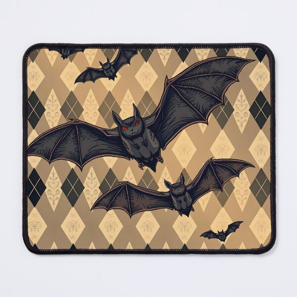 Item preview, Classic Argyle Pattern with Bats – Spooky Gothic Preppy Design designed and sold by WhimsicalThredz.