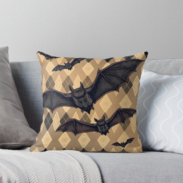 Item preview, Classic Argyle Pattern with Bats – Spooky Gothic Preppy Design designed and sold by WhimsicalThredz.