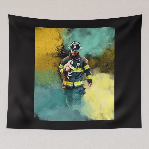 Item preview, Sweet firefighter designed and sold by I'm Magdalena .
