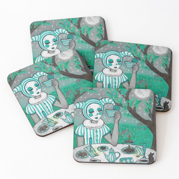 Item preview, Midnight Tea Party – Whimsical Circus Clown designed and sold by laceylyssa.