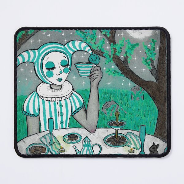 Item preview, Midnight Tea Party – Whimsical Circus Clown designed and sold by laceylyssa.