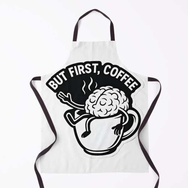 Item preview, But First Coffee Funny Brain designed and sold by Amr Siam.