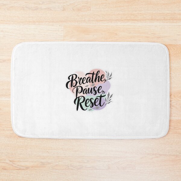 Item preview, Breath Pause Reset | Calm & Wellness Inspired Graphic designed and sold by KiValuate.