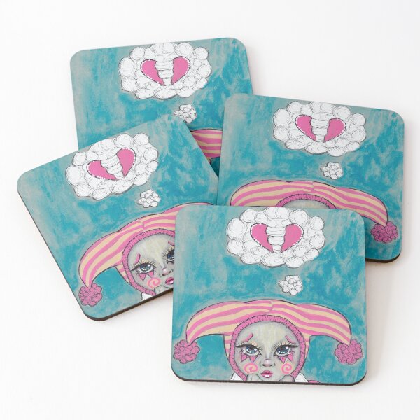 Item preview, Broken Hearted Jester – Whimsical Sad Clown designed and sold by laceylyssa.