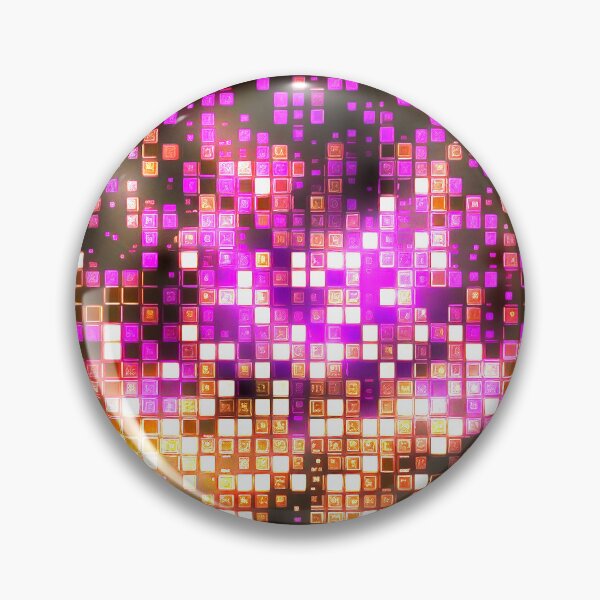 Item preview,   8 bit - PATTERN - Bright Lights - PINK - GOLD designed and sold by CleverCulture.