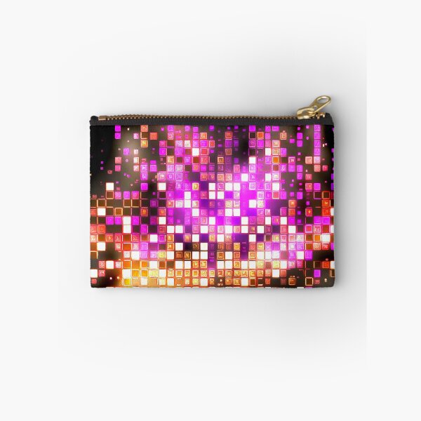 Item preview,   8 bit - PATTERN - Bright Lights - PINK - GOLD designed and sold by CleverCulture.