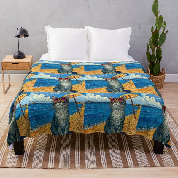 Item preview, A beautiful cat on the beach. designed and sold by Natalia-Vlad.