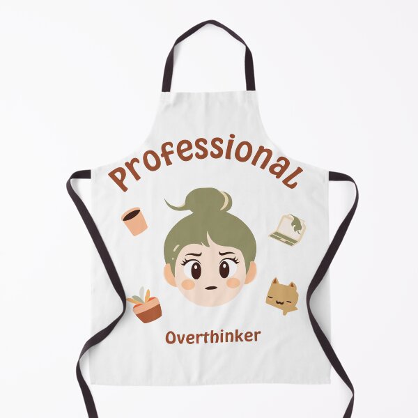 Item preview, Professional Overthinker Cute Mental Health Anxiety Awareness Kawaii Sticker designed and sold by CreativeVisionsHub.