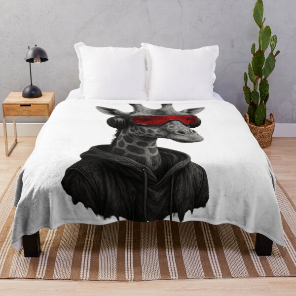 Item preview, Abstract red and black giraffe designed and sold by digishops.