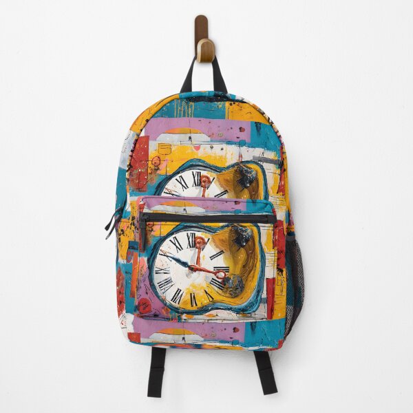 Item preview, Bend Time and Color - A Vibrant Surreal Celebration of Clocks Geometry and Dynamic Energy designed and sold by OlfactoART Studio.