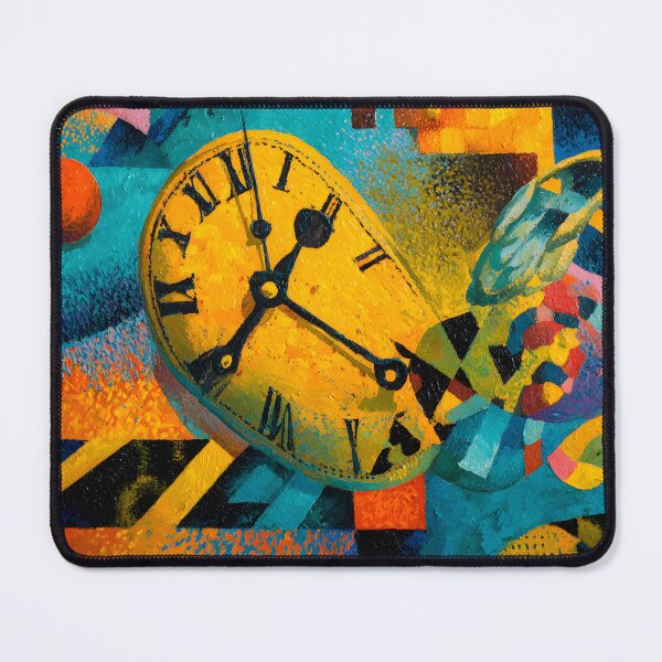 Item preview, Melt Through Time - A Vibrant Surreal Celebration of Clocks Color and Dynamic Abstraction designed and sold by OlfactoART Studio.