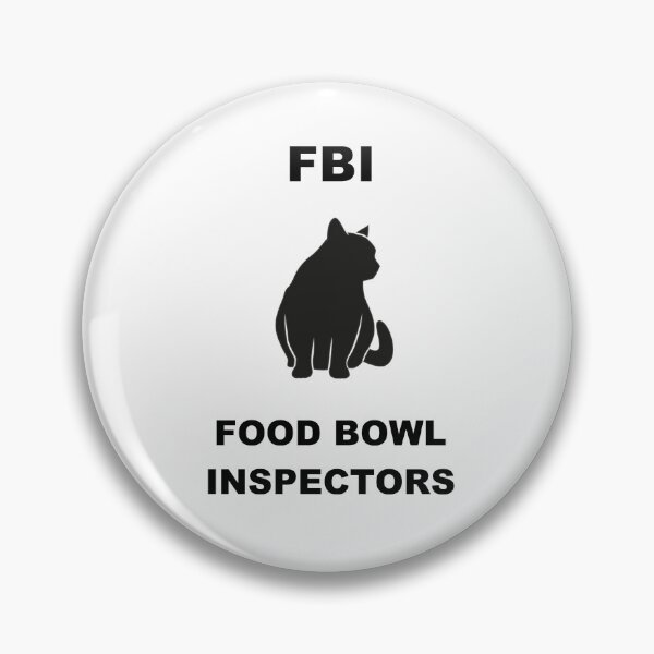 Item preview, Cat FBI Food Bowl Inspectors Version 2 designed and sold by SoPurrsnickety.