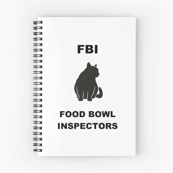 Item preview, Cat FBI Food Bowl Inspectors Version 2 designed and sold by SoPurrsnickety.