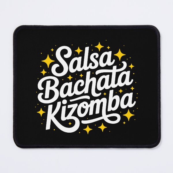 Item preview, Salsa Bachata Kizomba Dance Typography with golden stars designed and sold by AMwear.