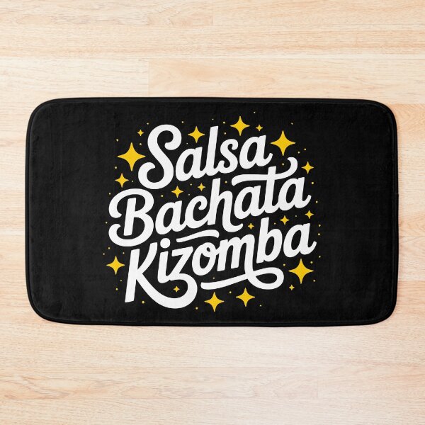 Item preview, Salsa Bachata Kizomba Dance Typography with golden stars designed and sold by AMwear.