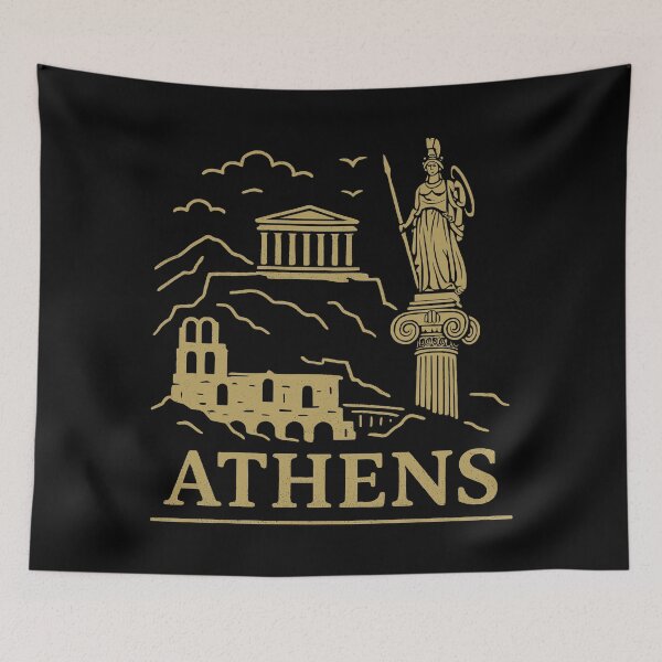 Item preview, Athens skyline - Cities horizons series designed and sold by LuizSilva1983.