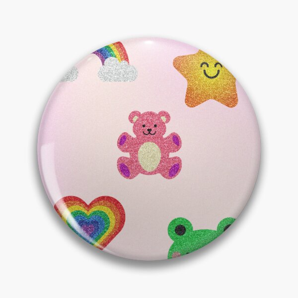 Item preview, Y2K Glitter Emoji Stickers Teddy Bear Frog Rainbow designed and sold by Caylen03.