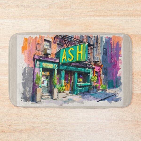 Item preview, Enter Ash - A Vibrant Abstract Celebration of Urban Pub Energy and Colorful Life designed and sold by OlfactoART Studio.