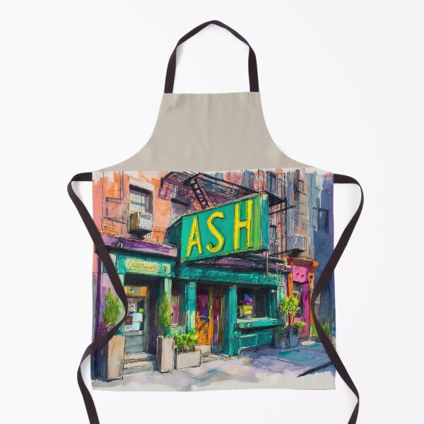 Item preview, Enter Ash - A Vibrant Abstract Celebration of Urban Pub Energy and Colorful Life designed and sold by OlfactoART Studio.