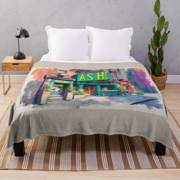 Item preview, Enter Ash - A Vibrant Abstract Celebration of Urban Pub Energy and Colorful Life designed and sold by OlfactoART Studio.