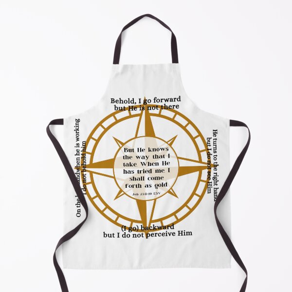 Item preview, Job 23 Compass Rose - He knows the way I take designed and sold by stella literarium.