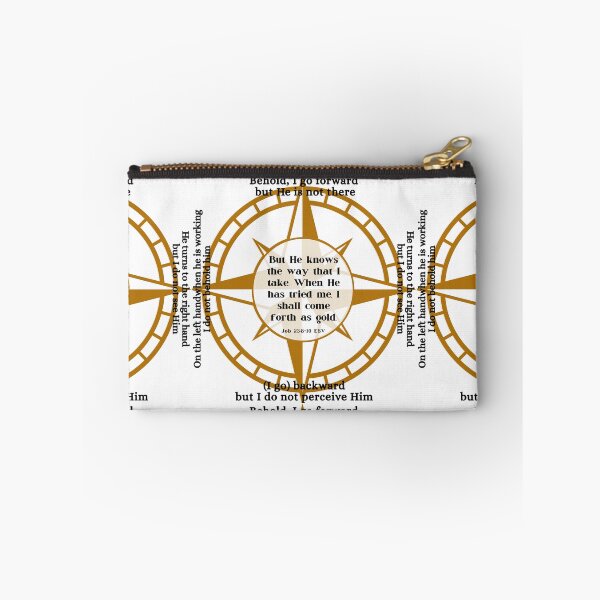 Item preview, Job 23 Compass Rose - He knows the way I take designed and sold by stella literarium.