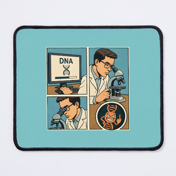 Item preview, Bioinformatician vs DNA – Funny Science Comic Strip designed and sold by AgonGM.