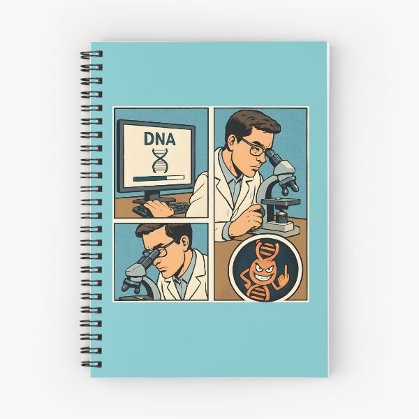 Item preview, Bioinformatician vs DNA – Funny Science Comic Strip designed and sold by AgonGM.