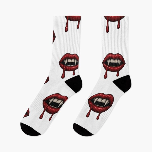 Item preview, Glitter Vampire Lips – Sparkling Gothic Halloween Fangs designed and sold by BloomOfDesign.