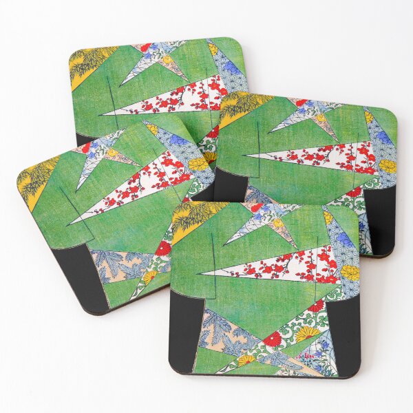 Item preview, Patchwork of Blossoms on Green - V2 designed and sold by WheelieGdArt.