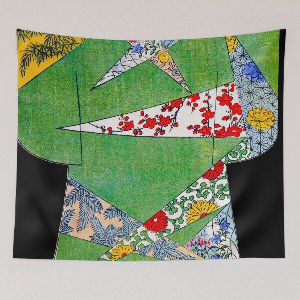 Item preview, Patchwork of Blossoms on Green - V2 designed and sold by WheelieGdArt.