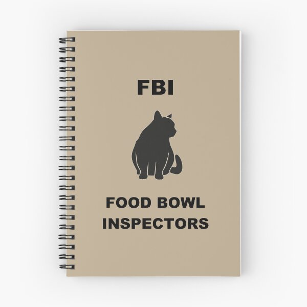 Item preview, Cat FBI Food Bowl Inspectors Version 2 Tabby designed and sold by SoPurrsnickety.