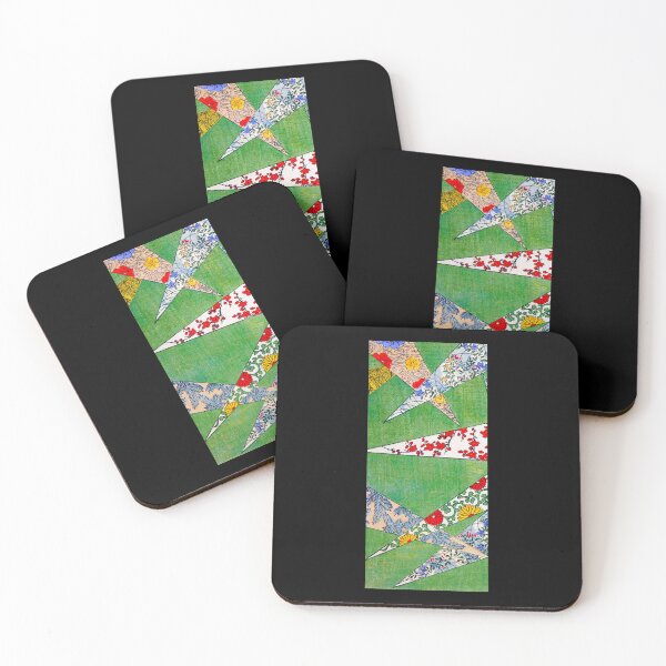 Item preview, Patchwork of Blossoms on Green - V3 designed and sold by WheelieGdArt.
