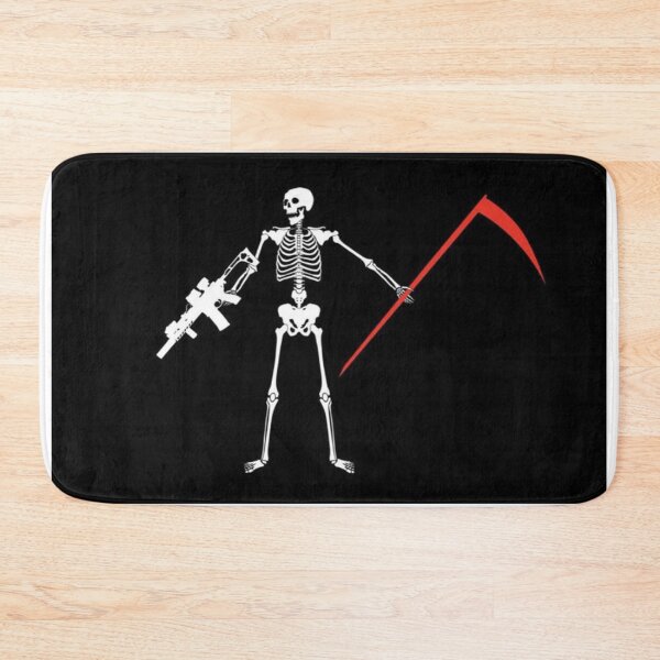 Item preview, Skeleton with Assault Rifle and Red Scythe designed and sold by darkskinbender.