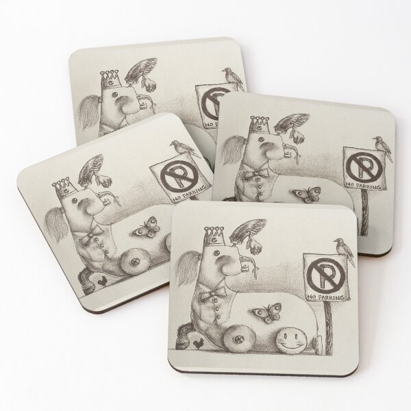 Item preview, No Parking pen drawing designed and sold by Rainbow Nebula 7000.