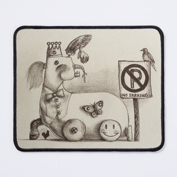 Item preview, No Parking pen drawing designed and sold by Rainbow Nebula 7000.