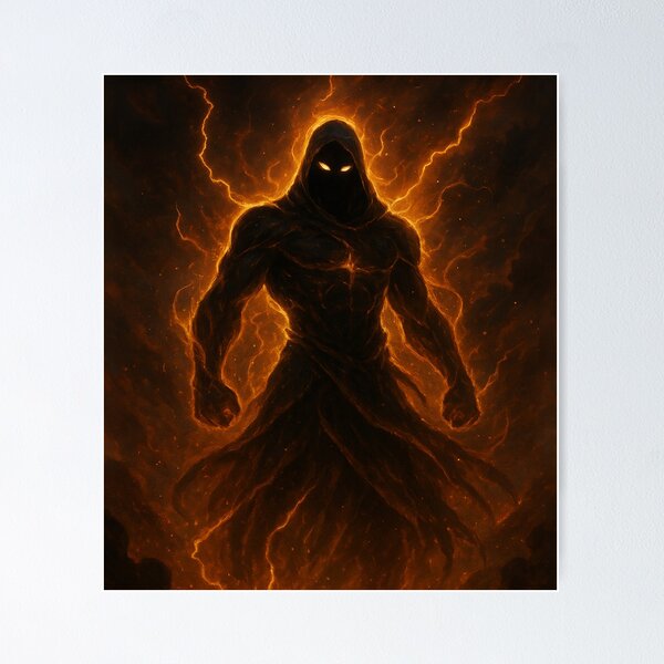 Item preview, Supernatural being wrapped in a fiery aura designed and sold by BeenSavage.