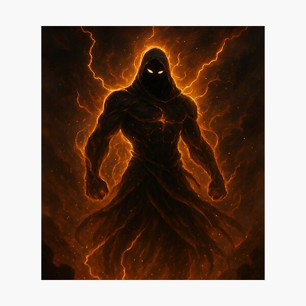 Item preview, Supernatural being wrapped in a fiery aura designed and sold by BeenSavage.