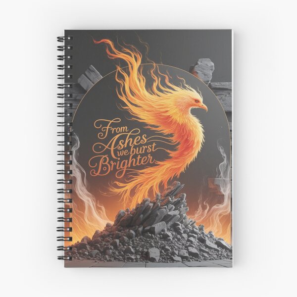 Item preview, From Ashes We Burst Brighter – Phoenix Sticker designed and sold by MoodtypeS25.