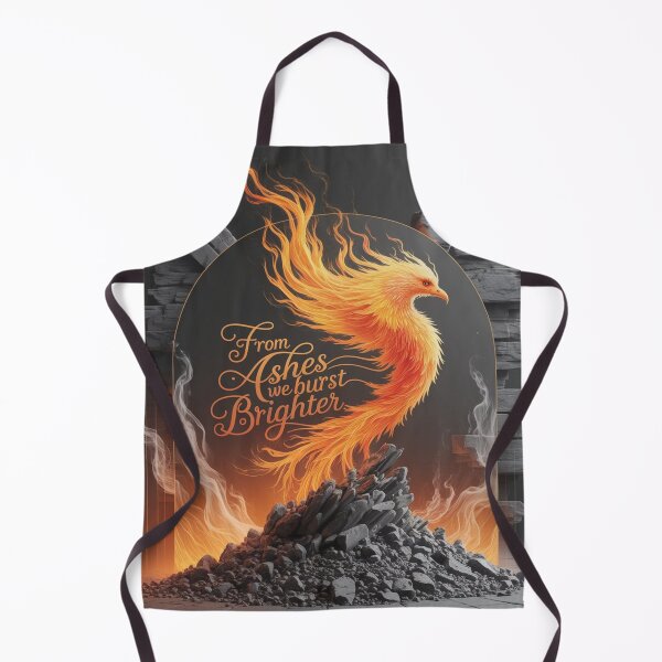 Item preview, From Ashes We Burst Brighter – Phoenix Sticker designed and sold by MoodtypeS25.